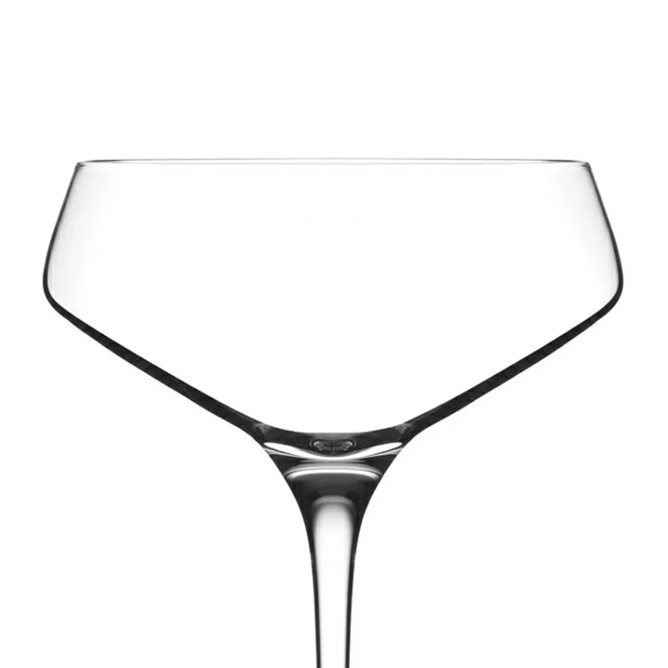 Italienischer Ökologischer Kristall Champagner Kelch Set 12 Stück - Etera Viadurini