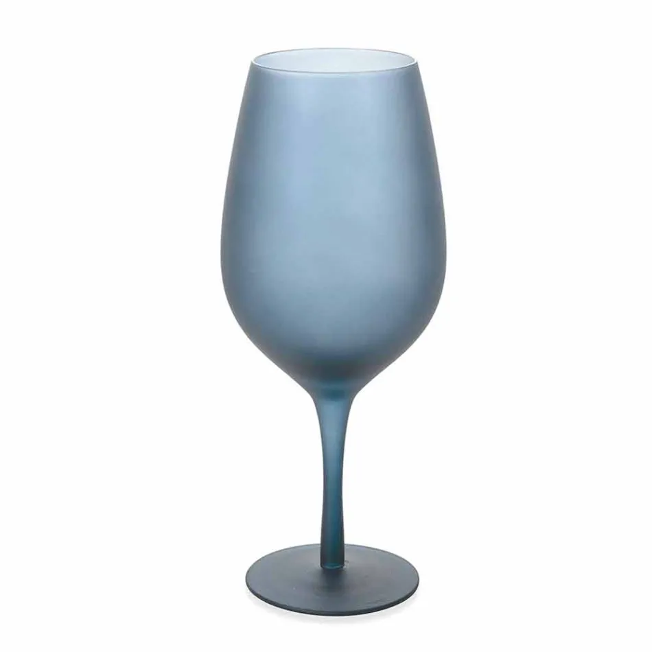 Rot- oder Weißweinbecher Set aus farbigem Glas, 12 Stück - Rand Viadurini