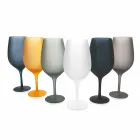 Rot- oder Weißweinbecher Set aus farbigem Glas, 12 Stück - Rand Viadurini