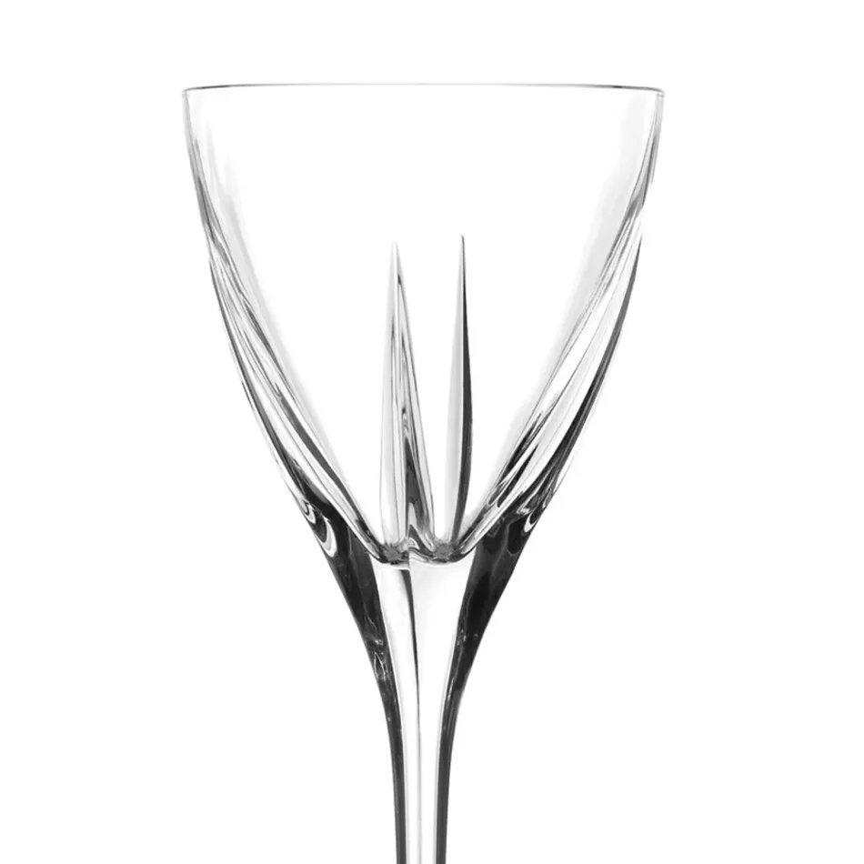 Kristall Weinglas Set Eco Farbig oder Transparent 12 Stück - Amalgam Viadurini