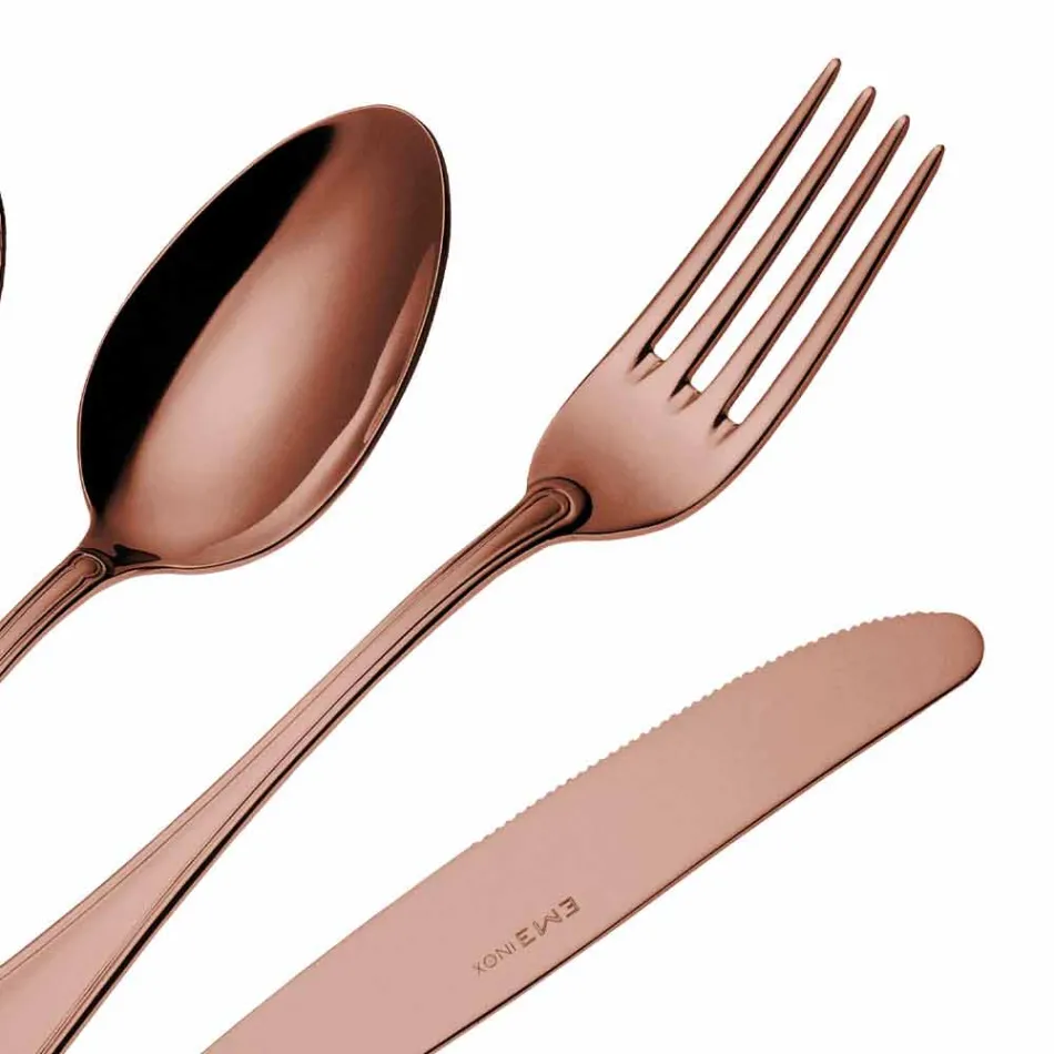 Komplettes Set Luxus Design Edelstahl Besteck 24 Stück - Boss Viadurini