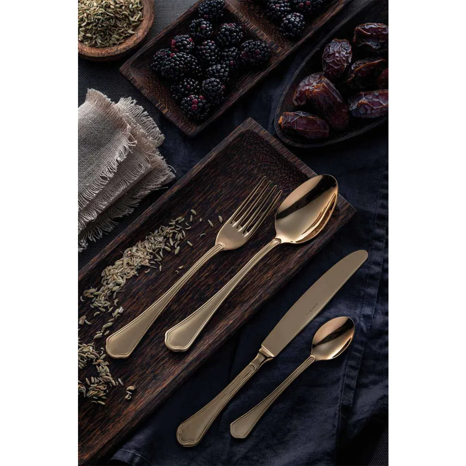 Komplettes Set Luxus Design Edelstahl Besteck 24 Stück - Boss Viadurini