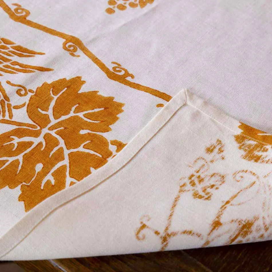 Leinen Frühstücksservice mit handgefertigten Einzelstücken - Marken Viadurini