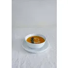 Weißes modernes Design Porzellan Essteller Set 24 Stück - Arktis Viadurini