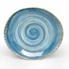 Set mit 16 modernen Design-Gerichten aus elegantem farbigem Steinzeug - Simba Viadurini