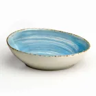 Set mit 16 modernen Design-Gerichten aus elegantem farbigem Steinzeug - Simba Viadurini