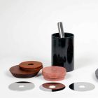 Cocktailservice Aperitif-Accessoires aus Marmor, Holz, Stahl - Norman Viadurini