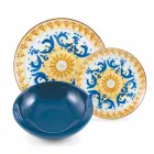 Service farbige und moderne Gerichte Geschirr Komplettset 18 Stück - Cefalu Viadurini