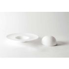 Geschirrset mit Luxus Design Cloche aus weißem Porzellan 8 Stück - Flavia Viadurini