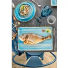 12 Stück Vorspeisenteller Service in farbigem Steinzeug von modernem Design - Simba Viadurini