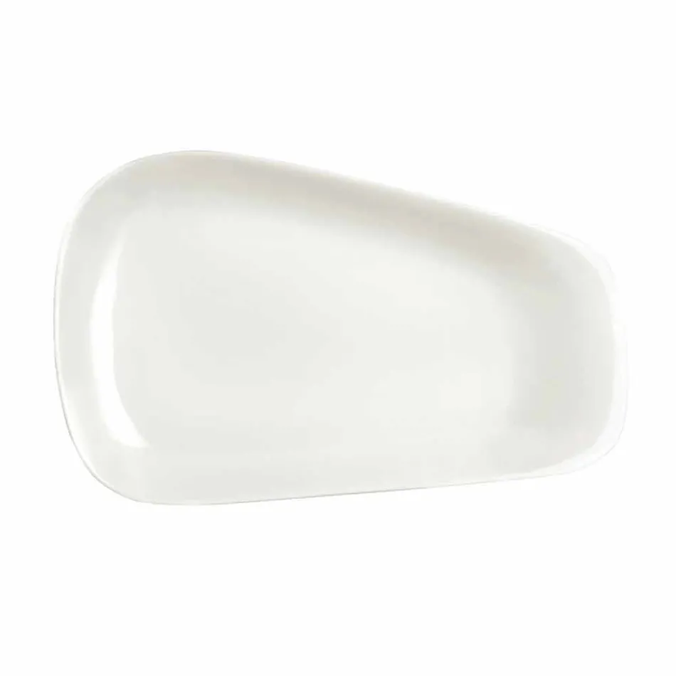 Weißes Porzellan Abendessen oder Servieren von Gerichten - Nalah Viadurini