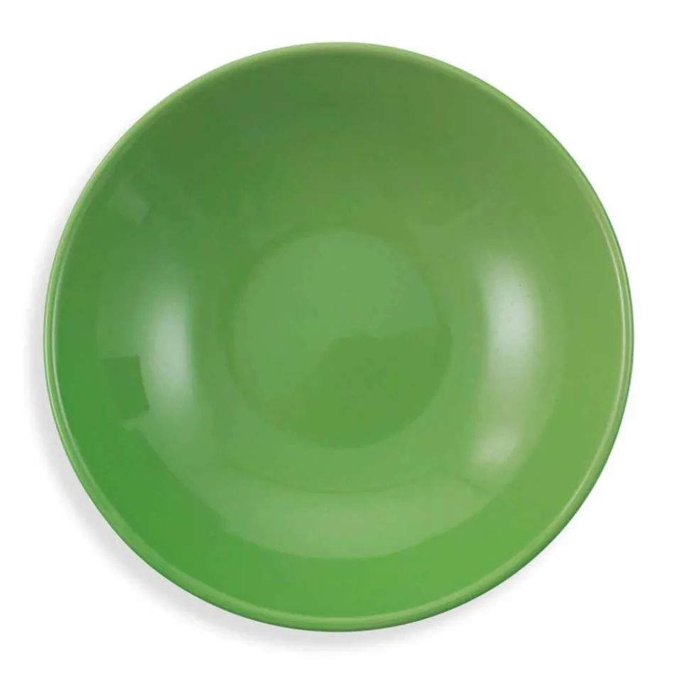 Ethnischer Geschirrservice aus Porzellan und farbigem und modernem Steinzeug 18 Stück - Fez Viadurini