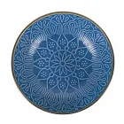 Geschirrservice in Hartdolomitgrau, Hellblau oder Blau 18 Stück - Arabisch Viadurini