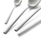 Quadratisches Design Besteckset aus poliertem Edelstahl 24 teilig - Bumbun Viadurini