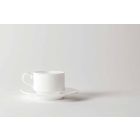 Kaffeetasse Set in weißem Porzellan Design stapelbar 15 Stück - Samantha Viadurini