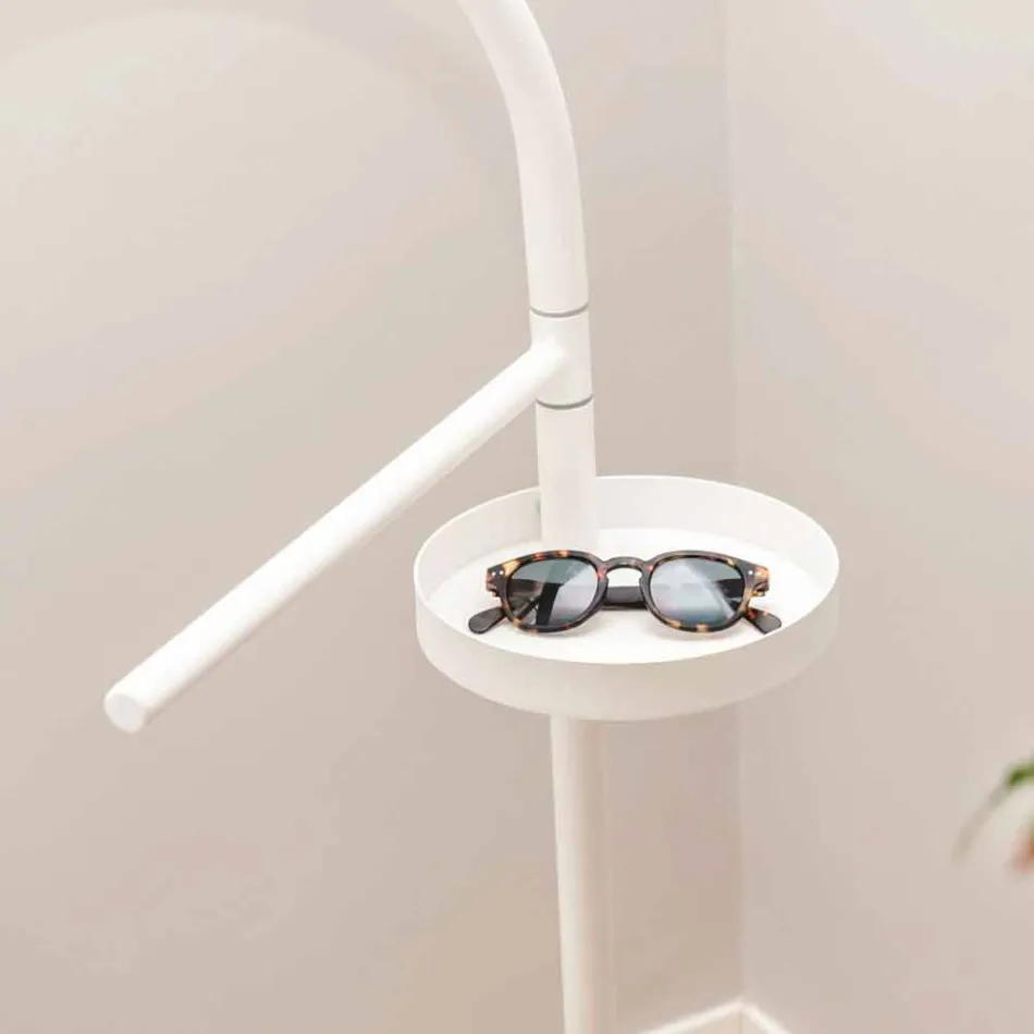 Moderner Parkservice aus lackiertem RAL-Stahl im Made in Italy-Design - Mirello Viadurini