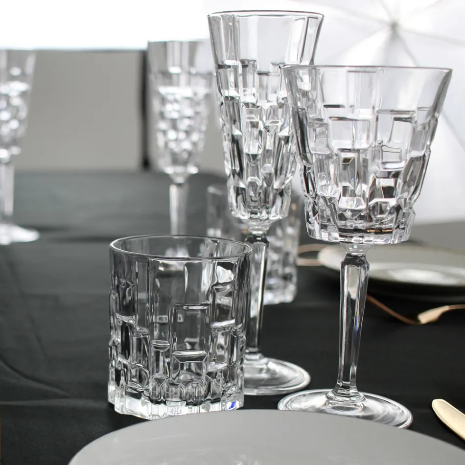 Set mit 18 Luxus-Kristallgläsern - Luxuryglass25 Viadurini