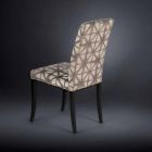 2. September Polster moderne Stühle mit Holzbeinen in schwarz Audrey Viadurini