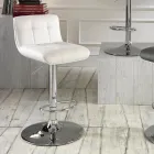 Set aus 2 gepolsterten Designerhockern der Marke Ida, höhenverstellbar Viadurini