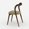 Set aus 4 eleganten Esszimmerstühlen aus Massivholz, hergestellt in Italien - Nobile