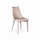 4. September moderne Stühle in weiß oder grau Kunstleder Ophelia Viadurini