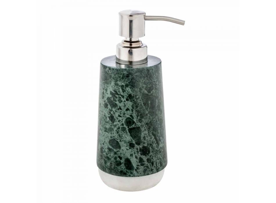 Modernes Badezimmerzubehör aus meliertem grünem Bombei-Marmor Viadurini
