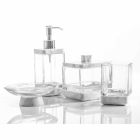 Modernes Badezimmerzubehör aus Calacatta-Marmor und Carona-Glas Viadurini