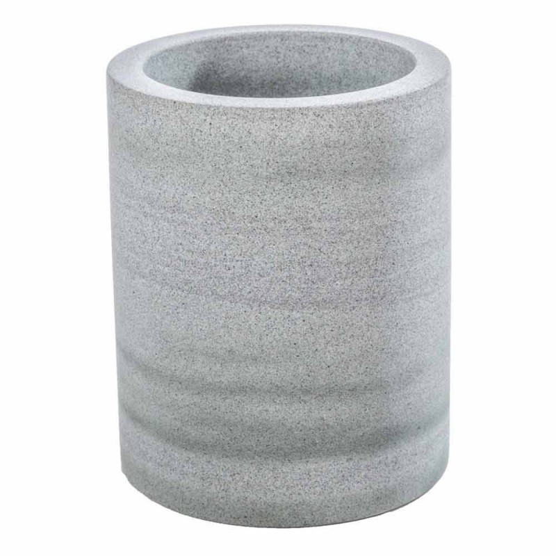 Design Badaccessoires in grauem Stein Montale gesetzt