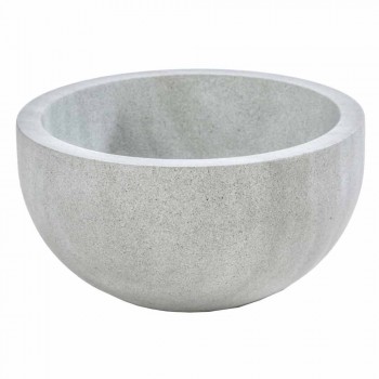 Design Badaccessoires in grauem Stein Montale gesetzt