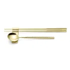 Set bestehend aus Obstlöffel, Essstäbchen und Besteckablage mit Origami - Osaka Viadurini