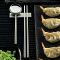 Set bestehend aus Obstlöffel, Essstäbchen und Besteckablage - Osaka