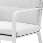 Set aus 2 Outdoor-Sesseln mit nicht verformbarem Schaumstoffkissen - Zuna Viadurini