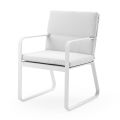 Set aus 2 Outdoor-Sesseln mit nicht verformbarem Schaumstoffkissen - Zuna