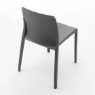 Set mit 4 Außen- und Innenstühlen aus Polypropylen in verschiedenen Farben – gebaut Viadurini