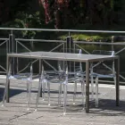 Set mit 4 Außen- und Innenstühlen aus Polypropylen in verschiedenen Farben – gebaut Viadurini