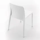 Set mit 4 Außen- und Innenstühlen aus Polypropylen in verschiedenen Farben – gebaut Viadurini