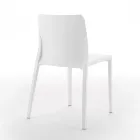 Set mit 4 Außen- und Innenstühlen aus Polypropylen in verschiedenen Farben – gebaut Viadurini