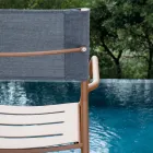 Satz von 4 Gartenstühlen aus verzinktem Metall und Batyline - Prestigio Viadurini