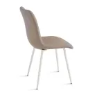 Set aus 4 gepolsterten Wohnzimmersesseln mit Metallgestell - Projekt Viadurini