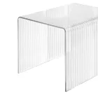 Dreiteiliges Set aus Plexiglas-Beistelltischen, hergestellt in Italien – Leandro Viadurini