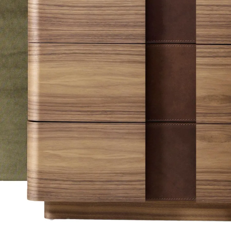 Moderner kleiner Schrank aus Massivholz Grilli York in Italien hergestellt  Viadurini