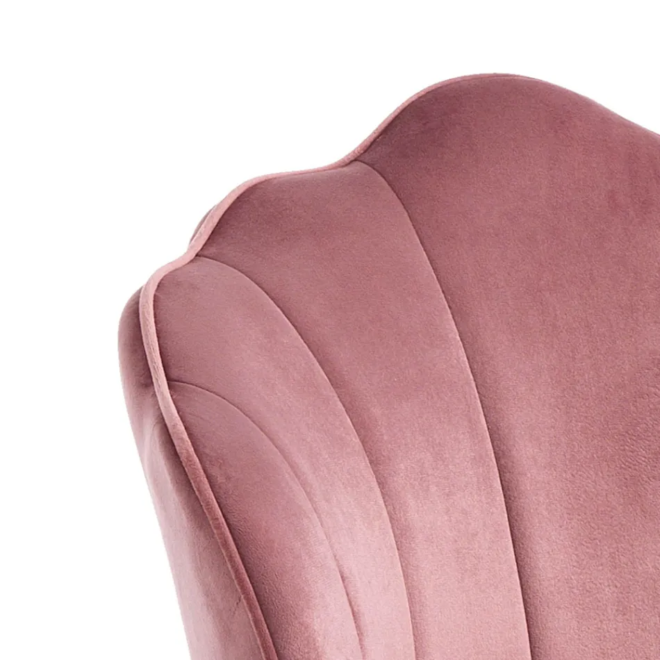 Hocker mit gepolstertem Sitz, bezogen mit Stoff – Silikon Viadurini