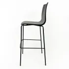 Küchenhocker aus Stahl und Technopolymer Made in Italy 2 Stück - Girlande Viadurini