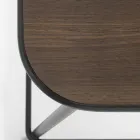 Küchenhocker aus Eichenholz und Metall Made in Italy 2 Stück - Saffia Viadurini