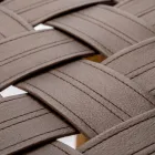 Designer-Badezimmerhocker aus Teakholz mit geflochtener Sitzfläche – Yucca Viadurini