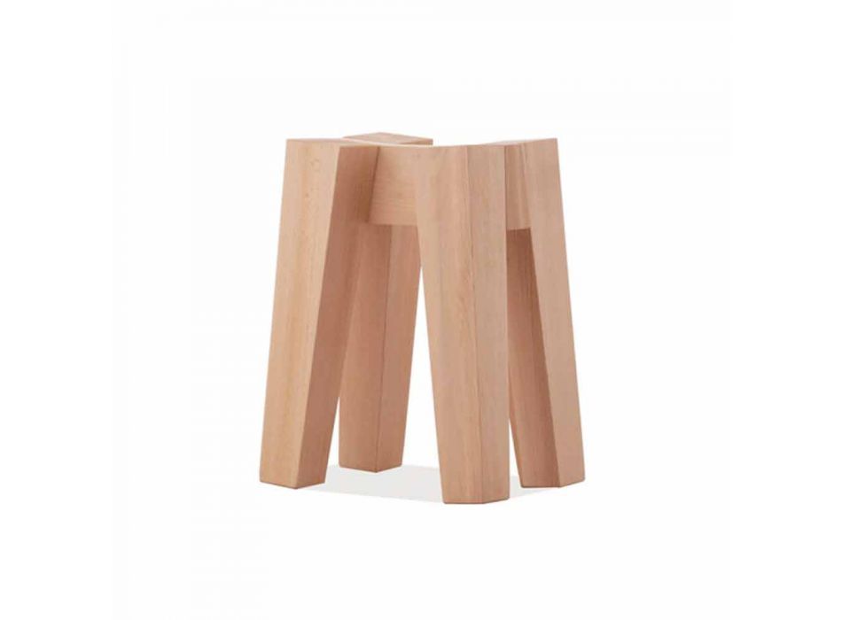Küchenhocker aus massivem Buchenholz mit hohem oder niedrigem Design - Cirico Viadurini
