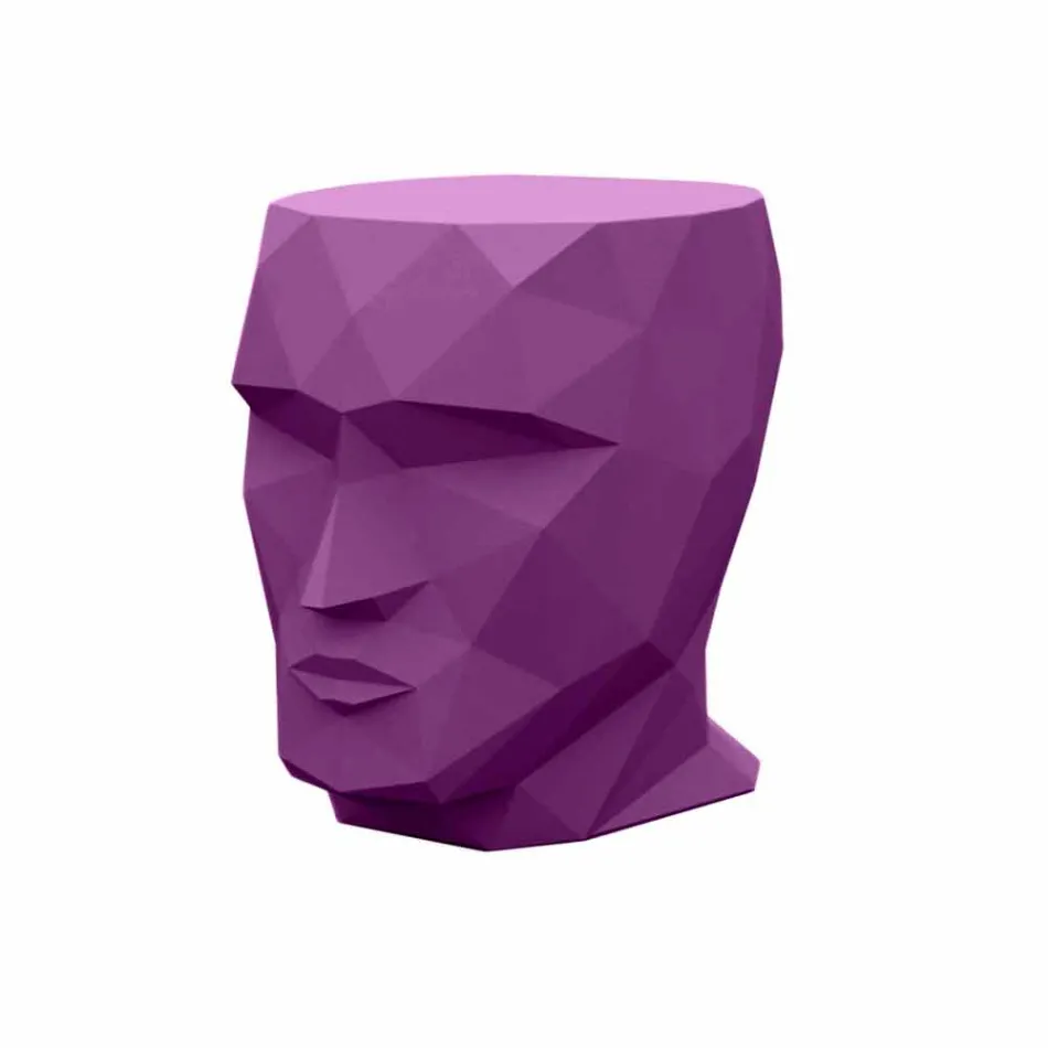 Außenhocker in Gesichtsform in modernem Design von Adan by Vondom Viadurini