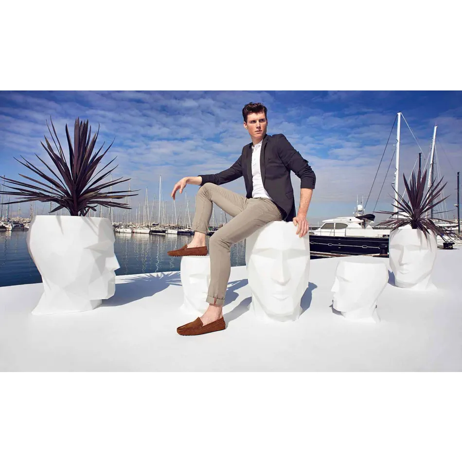 Außenhocker in Form eines Gesichtes aus modernem Design Adan von Vondom Viadurini