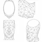 Außenhocker in Form eines Gesichtes aus modernem Design Adan von Vondom Viadurini