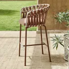 Outdoor Hocker aus Aluminium Made in Italy - Emmacross von Varaschin Viadurini